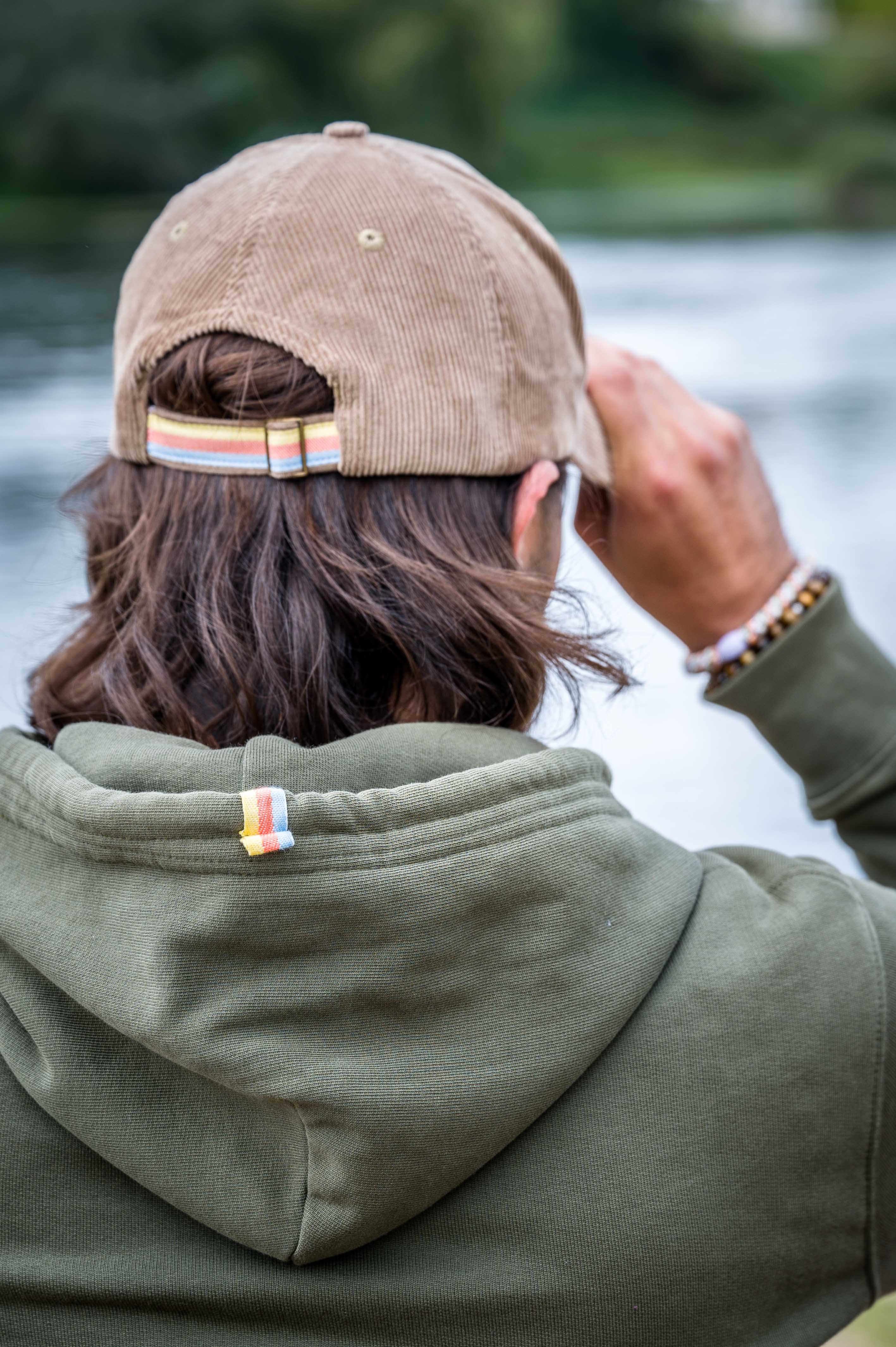 Casquette velours côtelé - brodée-  "Soubinénce" - mzo