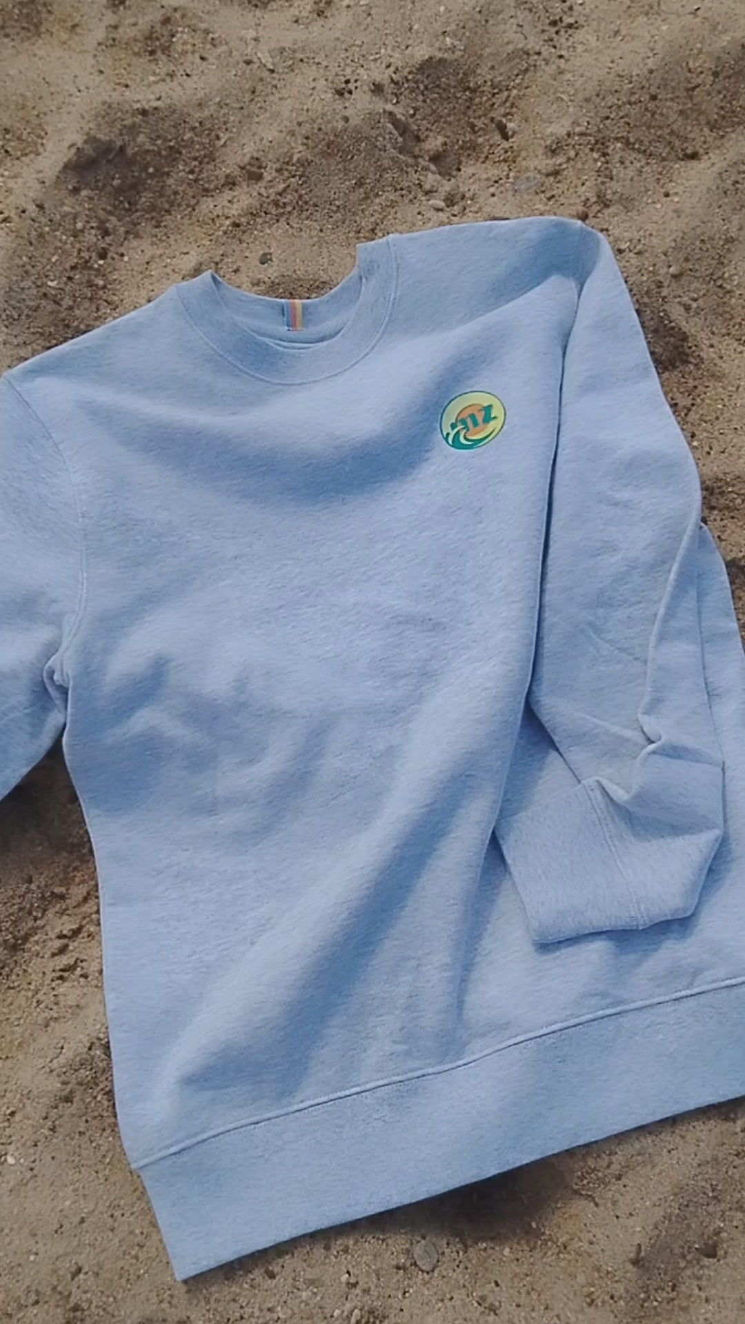 Sweat col rond coton bio "Tchampoulha" - mzo